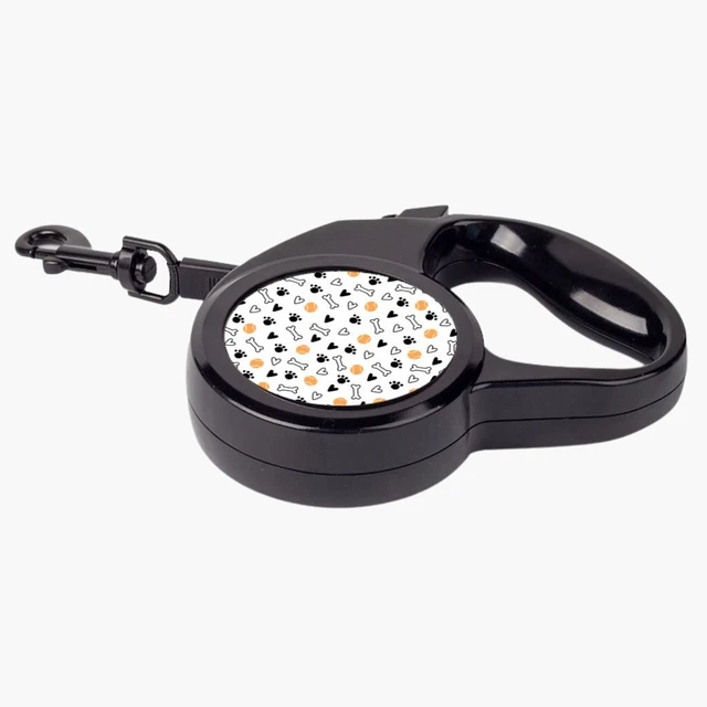 Dog Pattern Retractable Pet Leash - Paws Leash - Bones Dog Leash