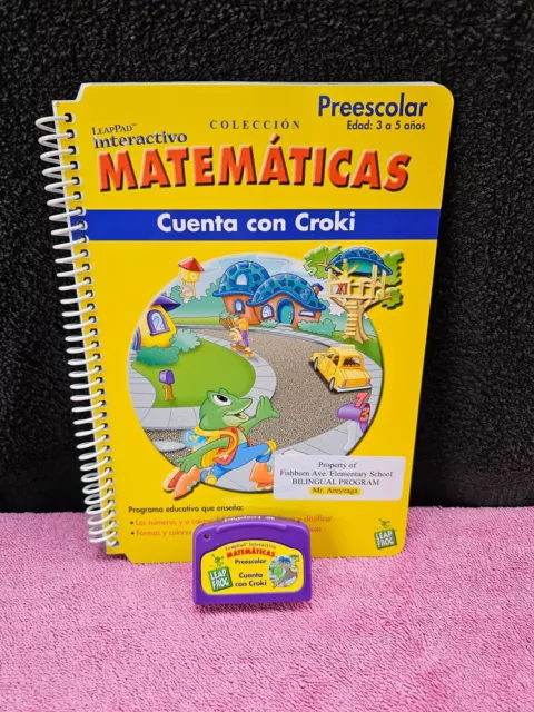 Libro y videojuego Leapfrog Leappad Matemáticas Cuenta Con Croki versión en español