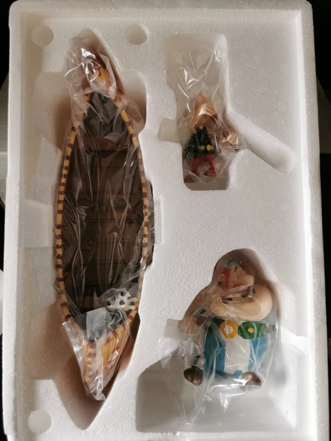 Figurine Astérix Et Obélix - Scène Du Canoé - Plastoy Atlas 2001 - Neuf