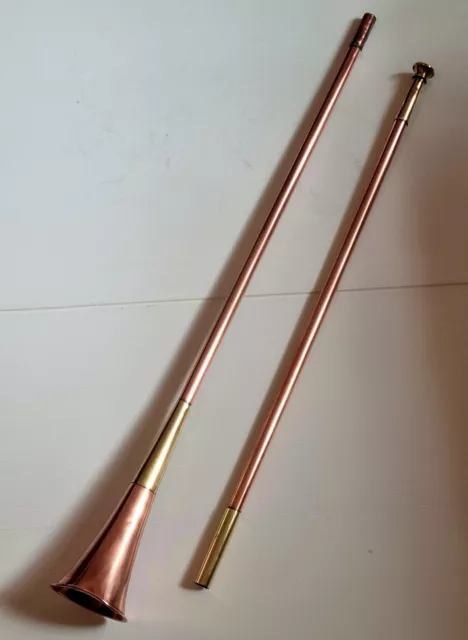 Fabulous Late 19th Century 48" [122cm] Copper & Brass Coaching/Hunting Horn