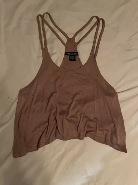 Strappy Tank Crop Top Flowy Shirt