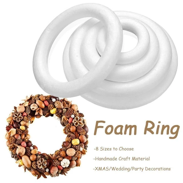 White Halfring Donuts Mould Round DIY White Blanks Handmade Craft Decor  Home