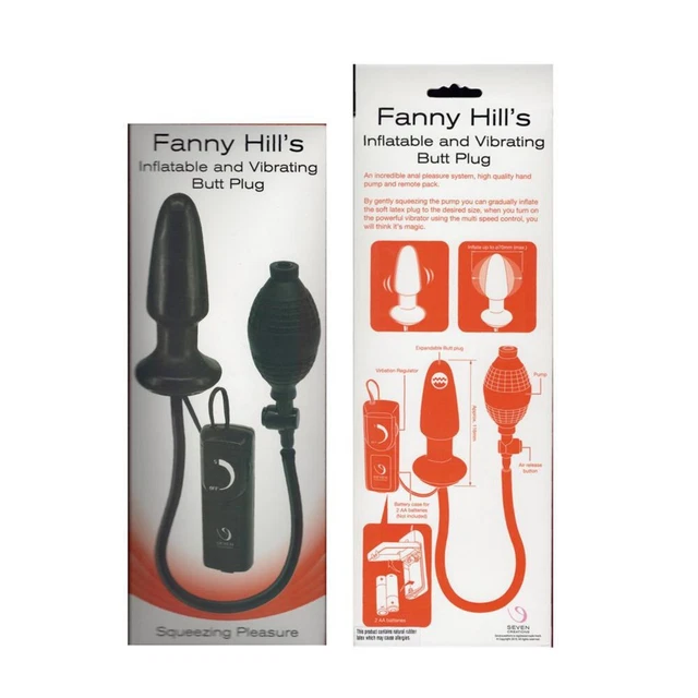 Plug gonfiabile anale vibrante con telecomando fanny hill's