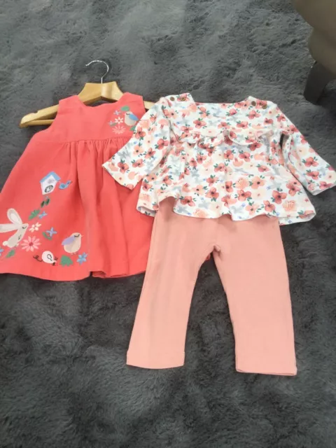 BABY GIRL MARKS And Spencer Small Bundle 3 6 Months Dress And Top