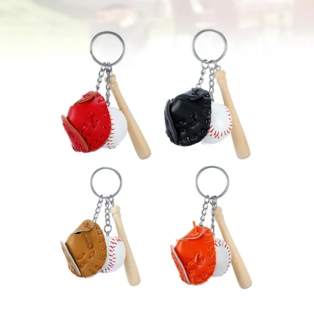 4 Pcs Creative Keychains Car Ring Grab Bag Gifts Women Sports Fan Man Miss Bags