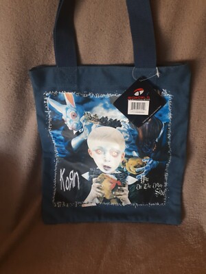 New Bioword 2007 Korn See You On The Other Side Blue Fabric Tote Shopping Bag 