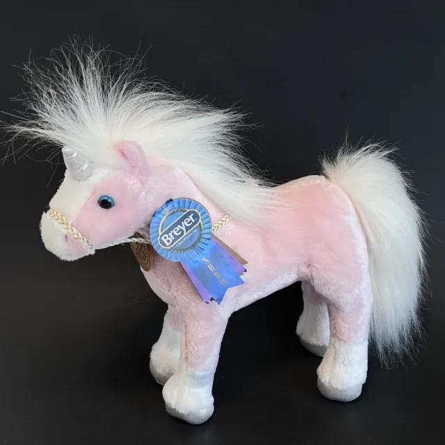 Breyer A Horse Of My Own 10” Plush Pink Unicorn Aurora Silver Hooves Horn NWT