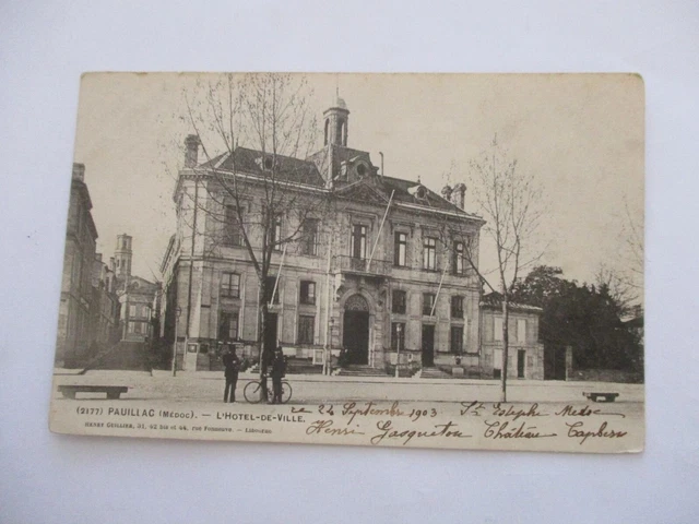 Cpa Gironde 33 Pauillac L'hotel De Ville