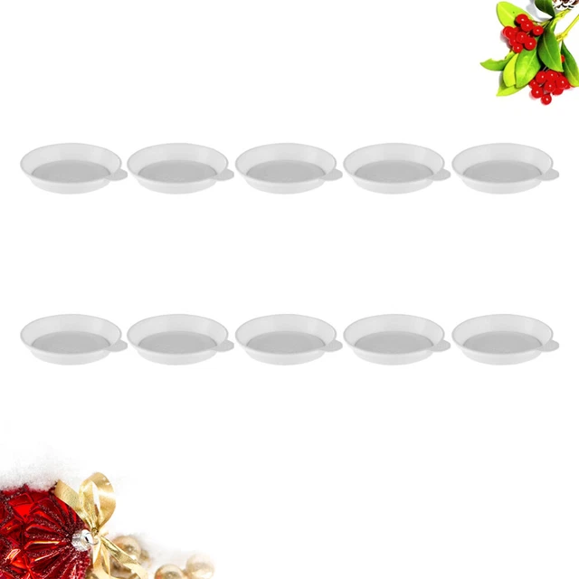 10 PCS Nursery Pots Tray Mini Plant Pots Saucer Succulants Garden Pot