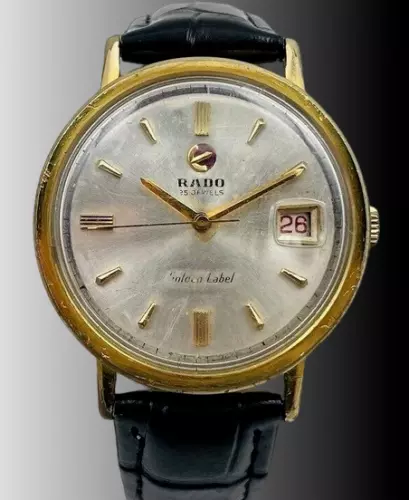 RADO 'GOLD LABEL' 11736 Swiss Made Mens 25 Jewel Automatic Watch c.1960 ...