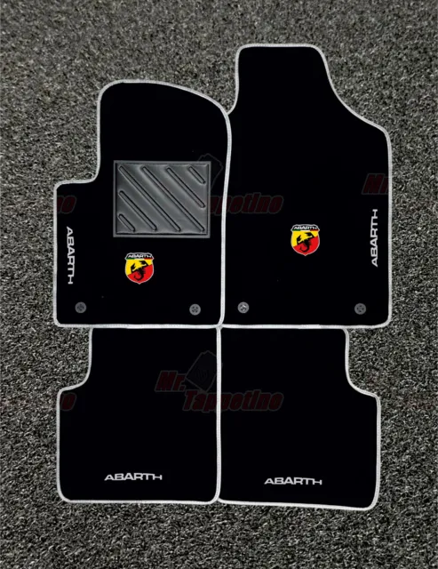 Tappetini Tappeti Compatibili FIAT 500 595 695 ABARTH Personalizzabili 3