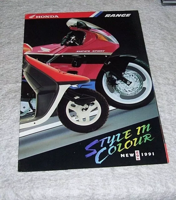 Honda Range Style In Colour New For 1991 Sales Brochure