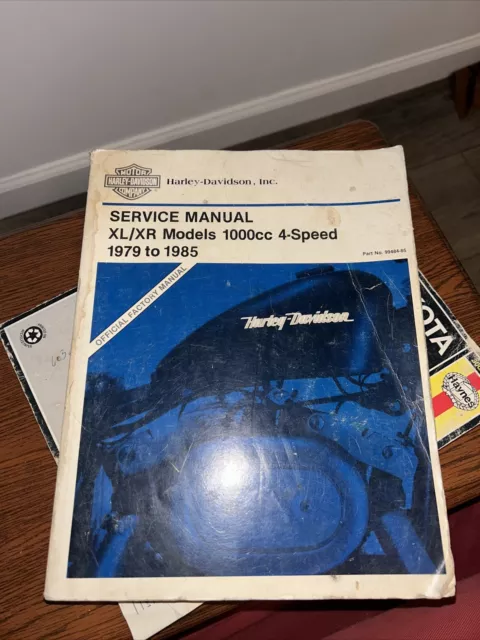 Used Harley Davidson Service Manual XL/XR Models 1000cc 4-Speed 1979 - 1985 U339