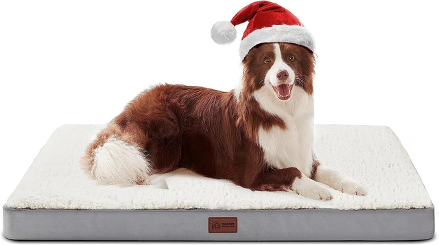 Large Orthopedic Dog Beds for Large and Extra Large Dogs/Cats Egg-Crate Foam Pet