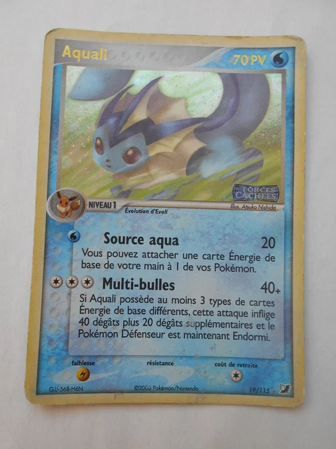 Pokemon Card Aquali 19/115 Rare Reverse Hidden Forces Block EX