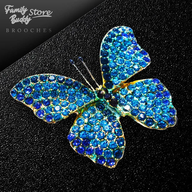 Butterfly Enamel Brooches For Women Unisex Party Office Fashion Jewelry Pin Gift