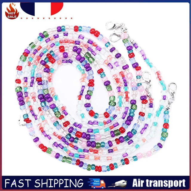 Glasses Mask Strap Lanyards Colored Beads Neck Chain for Eyeglass Sunglasse