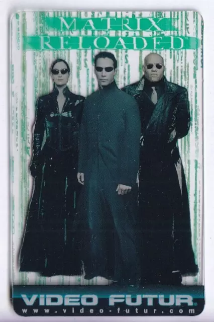 Cinema  Carte / Card .. Video Futur N°235 Matrix Reloaded Rare Plexi N°3810 2003