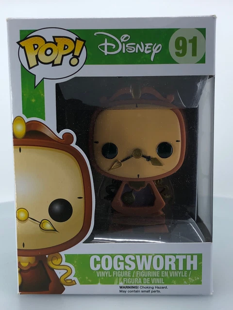 Funko POP! Disney Beauty and The Beast Cogsworth #91 Vinyl Figure DAMAGED