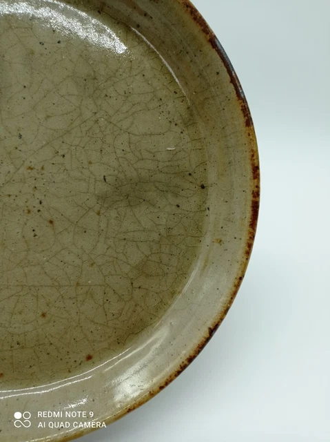 Assiette Grès De La Borne Signée Jean Migeon 2