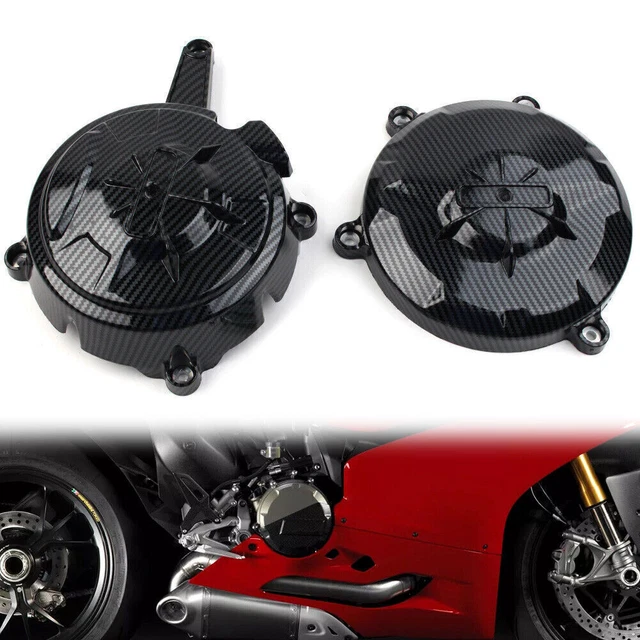 Coperchio alloggiamento motore fibra di carbonio coperchio motore COVER per Ducati-1199 2012-2014