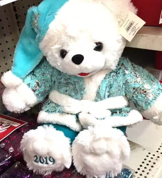 2019 WalMART CHRISTMAS Snowflake TEDDY BEAR White boy 20" Blue outfit Brand New