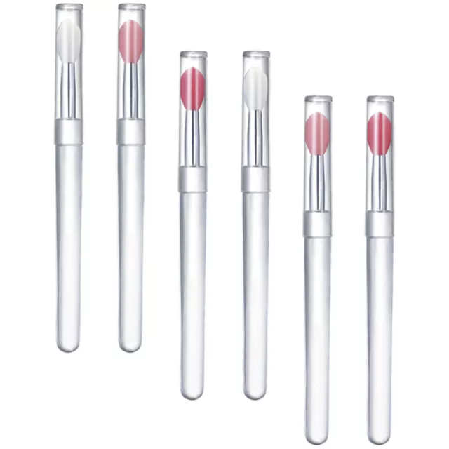 6 Pcs Applicateur De En Silicone Brillant À Goupillon Masque Pour Les