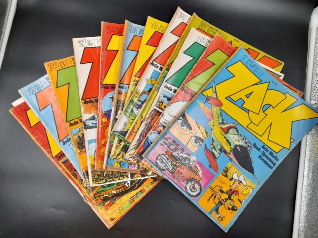 Sammlung Konvolut Koralle Verlag Zack Comic Magazin 12 Stück, U.a. Nr.1 (81301)