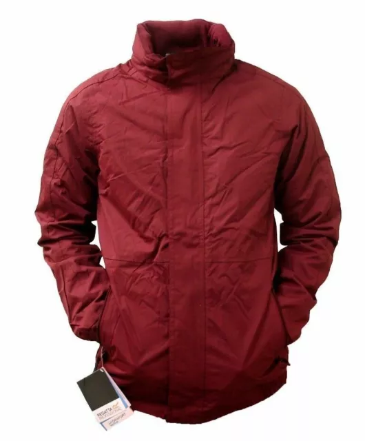 Boys Coat Regatta Fleece Lined Waterproof Jacket Kids Burgundy 3-15 Years New