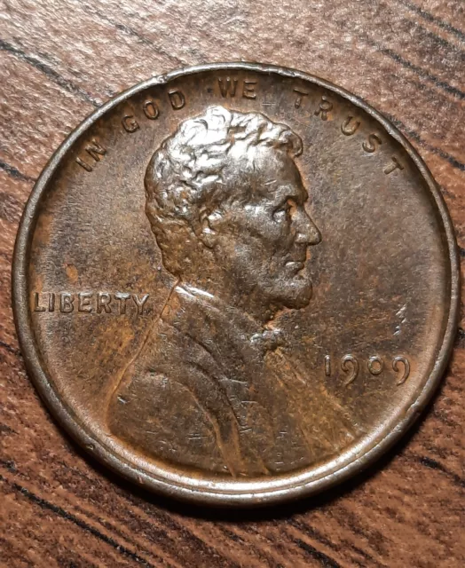 1909-VDB Lincoln Wheat Cent Penny