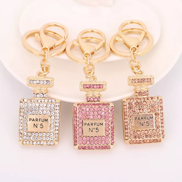 Crystal Rhinestone Keyring Keychain Pendant Purse Handbag Car Bag Key Chain Ring 2