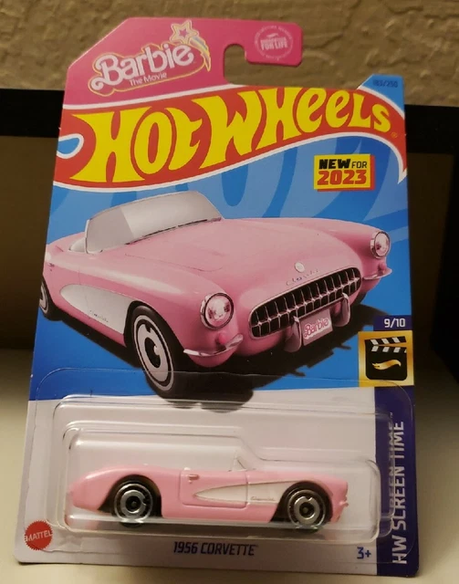 HOT WHEELS 2023 Barbie 1956 Corvette Barbie The Movie Ready to Ship 33