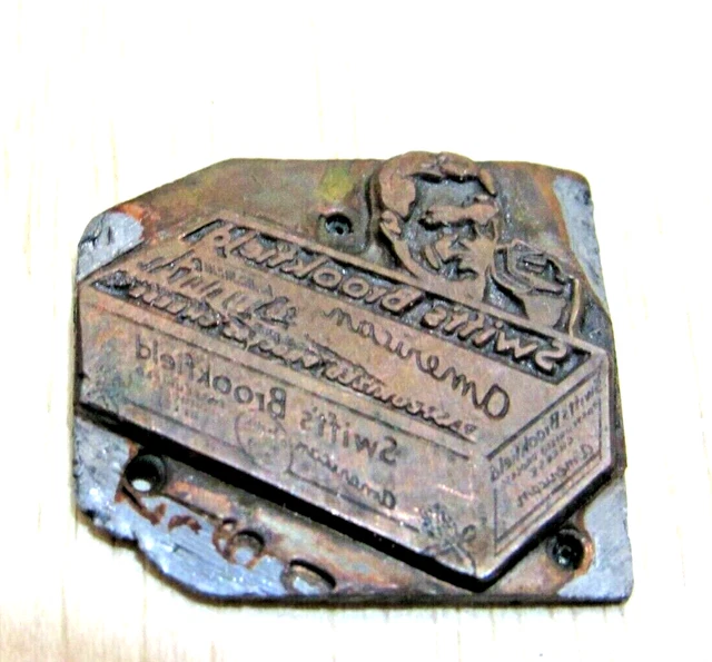 Rare Unique One of a Kind Vintage Swifts Advertisement Typesetter Ad Plate #M23