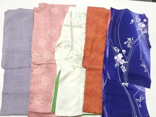 42703# Japanese Kimono / Antique Kimono / Set Of 5