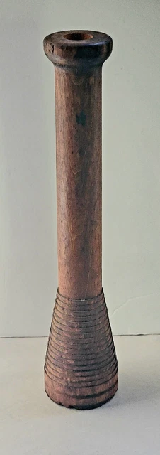 Antique Primitive Wooden Spindle Early 1900s Industrial Salvage 12" Tall