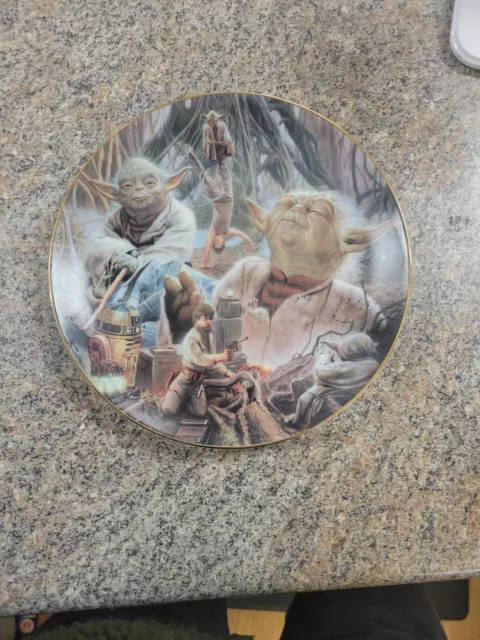 Star Wars Hamilton Collection Limited Edition Ceramic Porcelain Plate Yoda