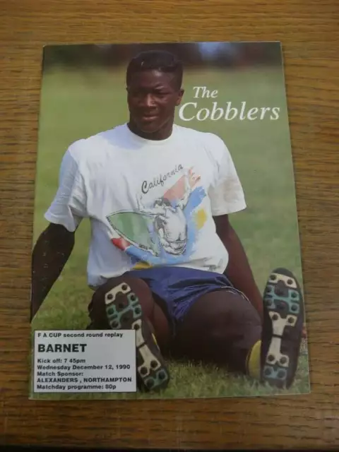 12/12/1990 Northampton Town v Barnet [FA Cup 2nd Round Replay]