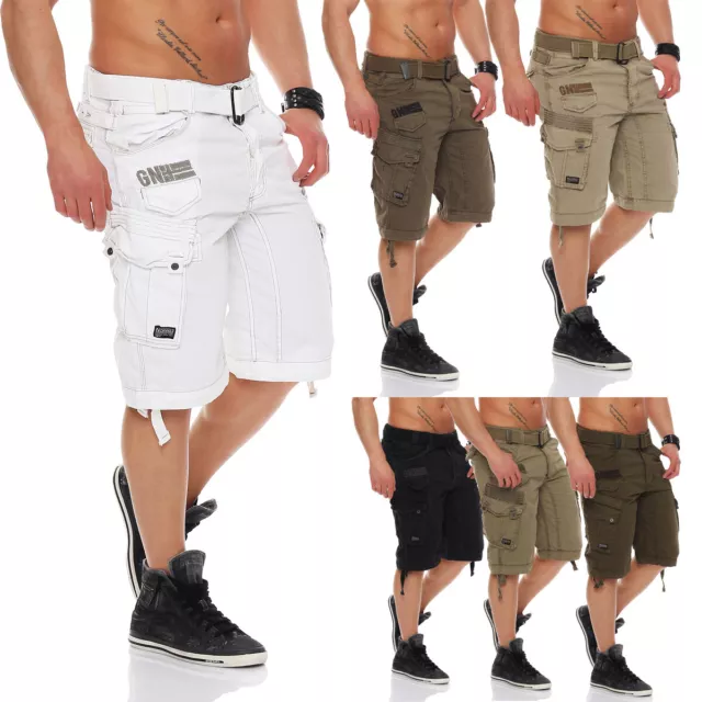 Geographical Norway Herren Bermuda Cargo Shorts Short kurze Sommer Hose