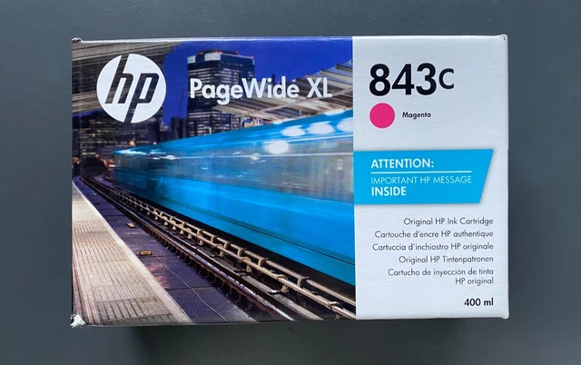 HP 843C (C1Q67A) PageWide XL 4000/4500/5000 400ml Magenta Ink