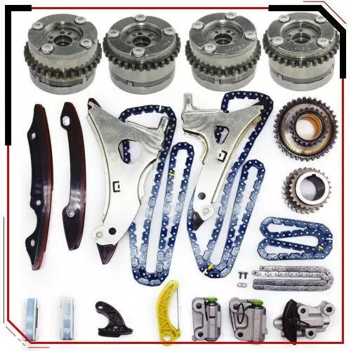 Timing Chain Kit & Camshaft Adjusters fits Mercedes-Benz W212 CLS500 GLE500 S500