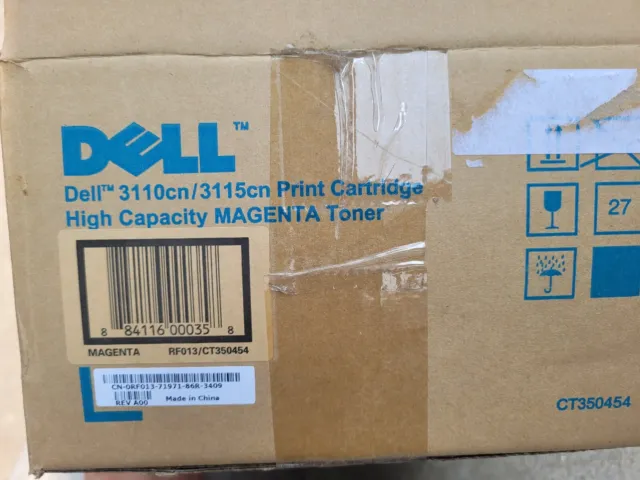 Genuine Dell 3110Cn / 3115Cn Ct350454 Magenta High Capacity Toner