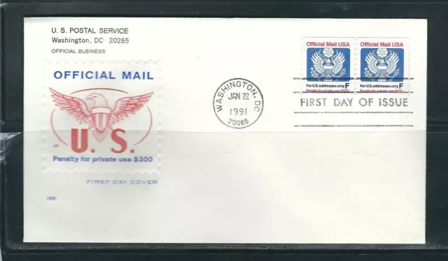 US SC # O144 Official Mail USA FDC. HF Cachet