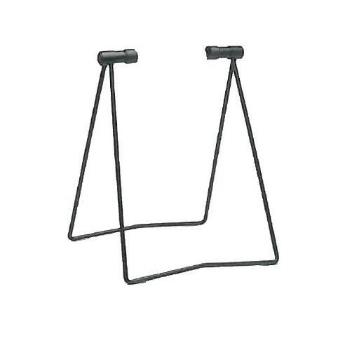 Cavalletto bici montabile pavimento/parete, 4 ruote, pneumatici fino a 65 mm, garage/cortile, acciaio argento, Relaxdays | Leroy Merlin