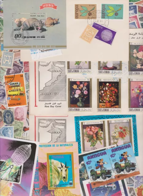 Several hundreds of stamps + blocks and covers - WORLD - Low start price!