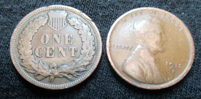 50 Coins Indian Head Cent Penny Wheat Cent Penny From Estate Lot Collection R504