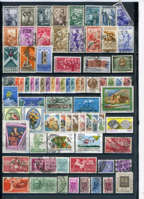 Timbres de collection d'Italie - 153 timbres - Tous différents - 2 scans 2