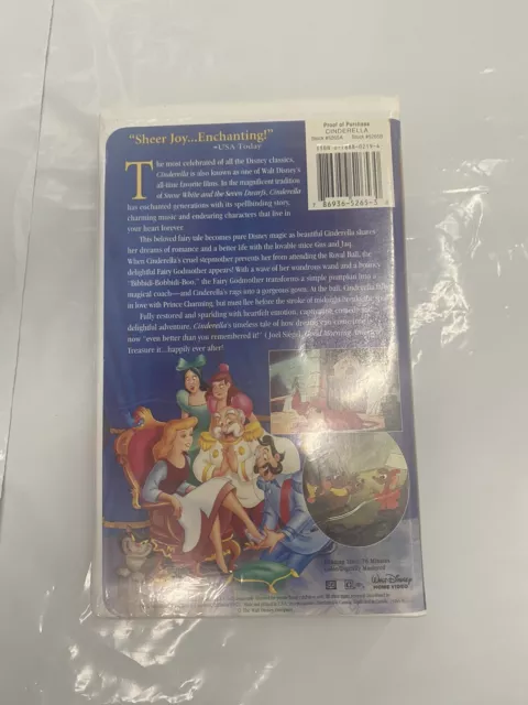 Walt Disney Cinderalla Masterpiece 5265 VHS 2