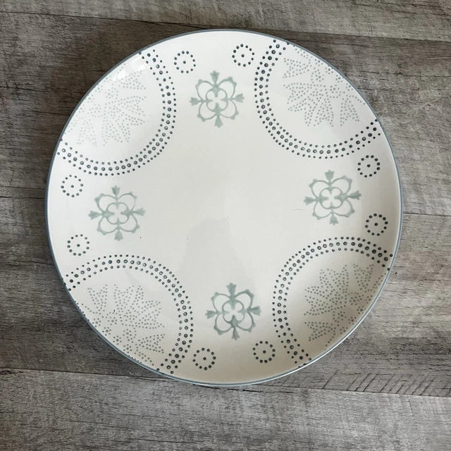 Plates Baum Phara Sky Dinnerware 12 Piece Teal Blue Tuscany Dinner