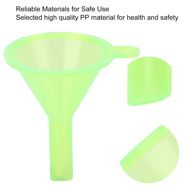 (verde) Piccolo imbuto dispenser polvere imbuto separatore plastica per laboratorio