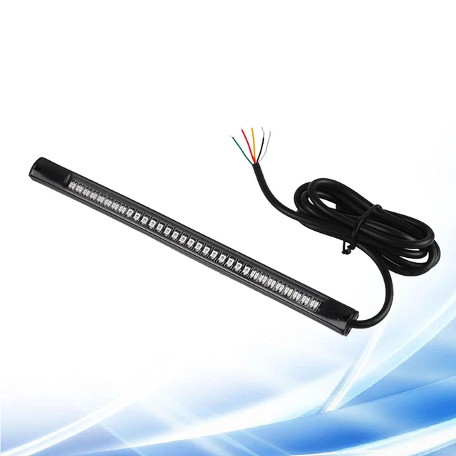 2 pz luce striscia LED moto luce freno posteriore luce integrata